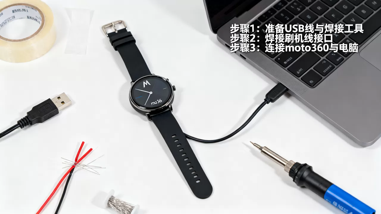 moto360自制刷机线教程，moto360怎么刷机