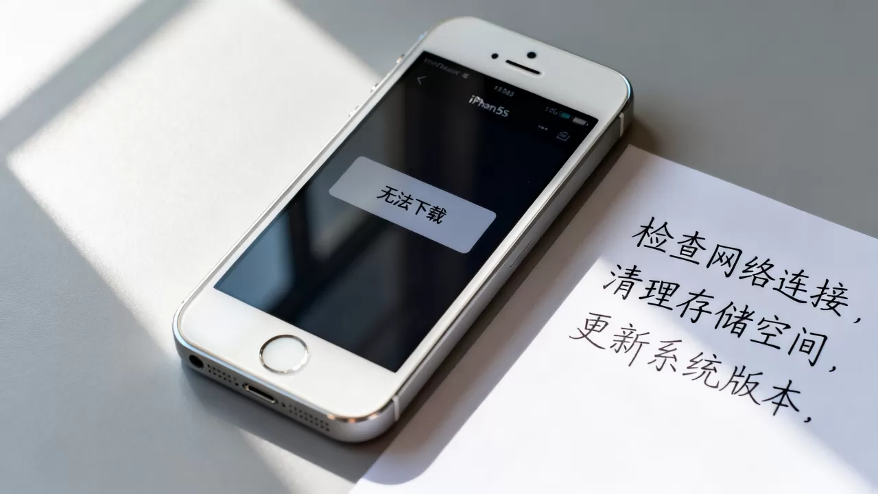 iphone5s下载不了软件怎么办，iphone5s下载不了软件