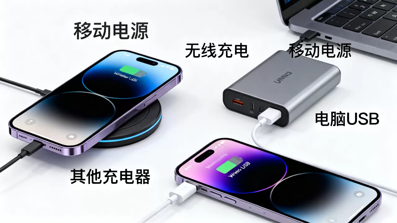 iphone没有充电器怎么充电 iphone没有充电器怎么充电