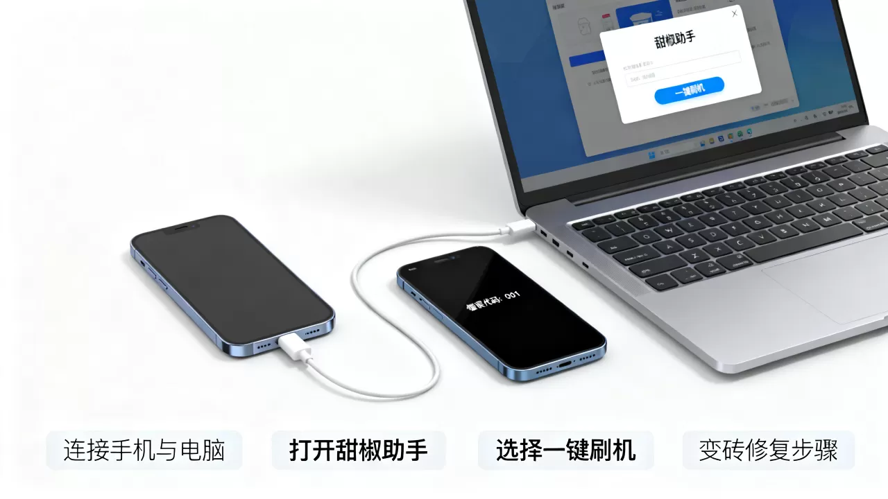 甜椒助手一键刷机教程,手机刷机变砖怎么办 甜椒助手一键刷机教程,手机刷机变砖怎么办