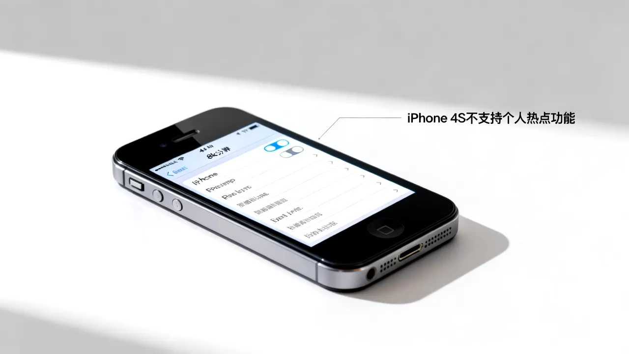 iphone4s没有个人热点，iphone4s为什么没有个人热点