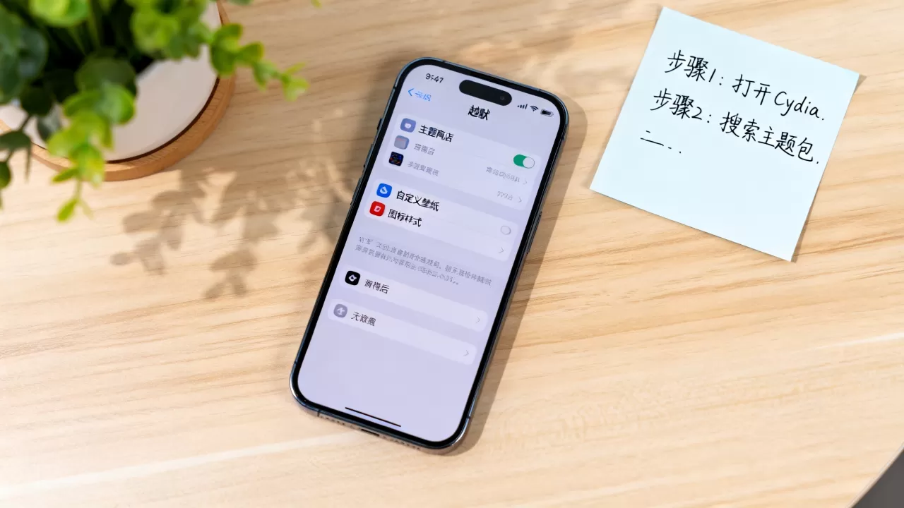 iphone越狱后怎么改主题，ios越狱换主题教程