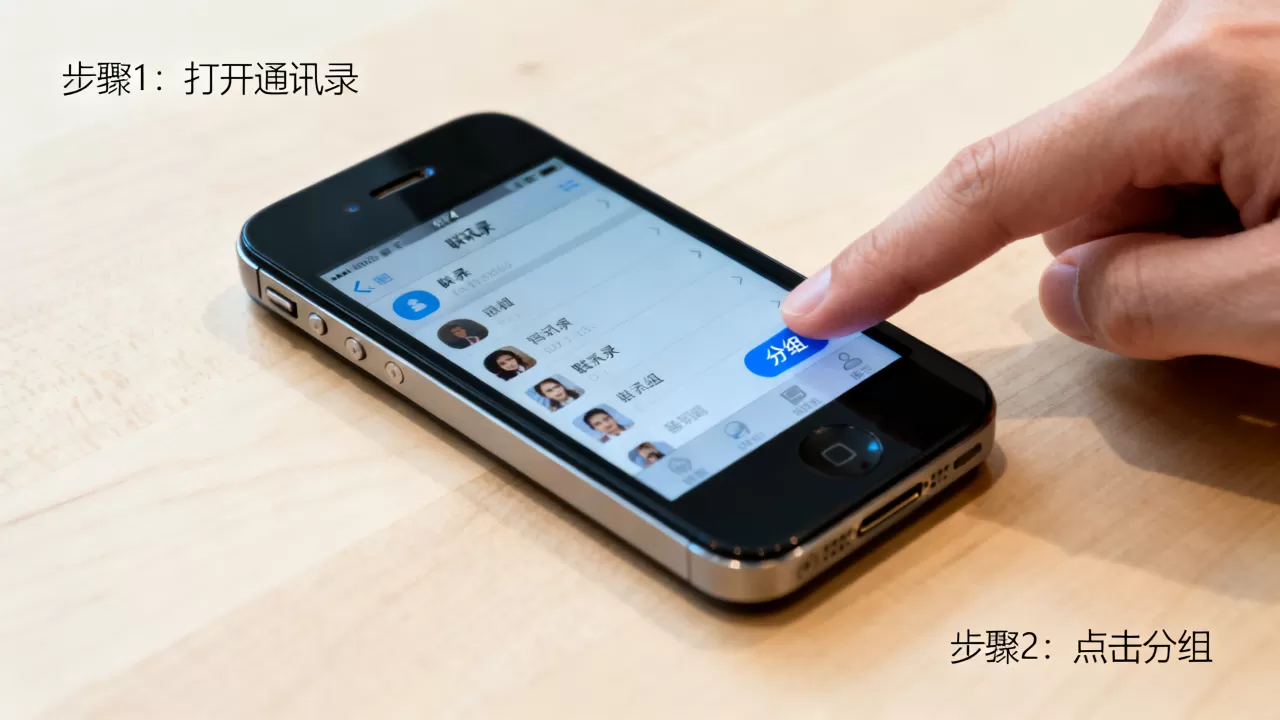 iphone4通讯录怎么分组，iphone4通讯录分组教程