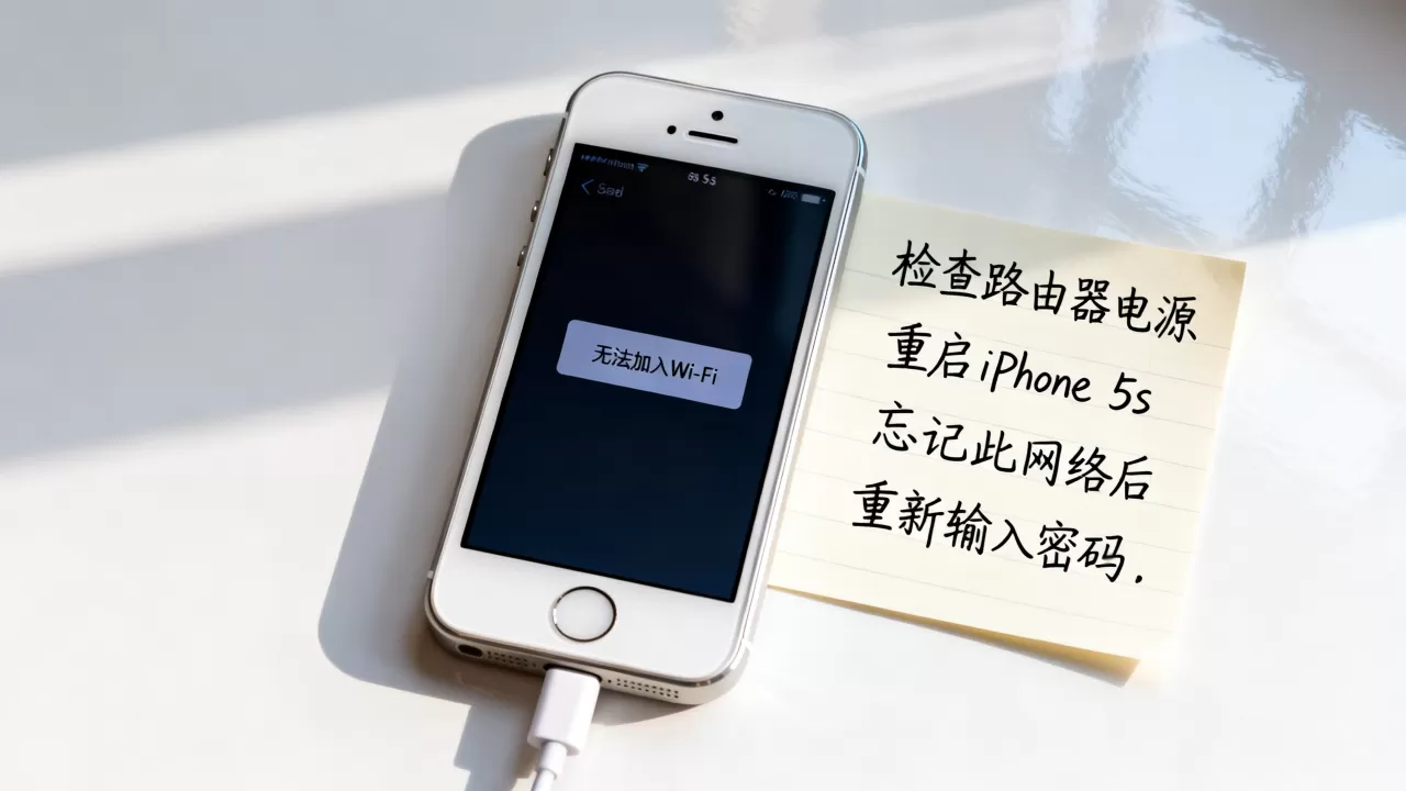 iphone5s无法加入wifi怎么办，iphone5s连不上wifi