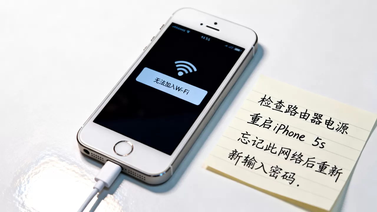 iphone5s无法加入wifi怎么办，iphone5s连不上wifi