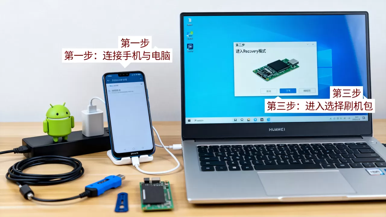 华为安卓手机刷机教程，华为手机怎么刷机，安卓手机刷机教程