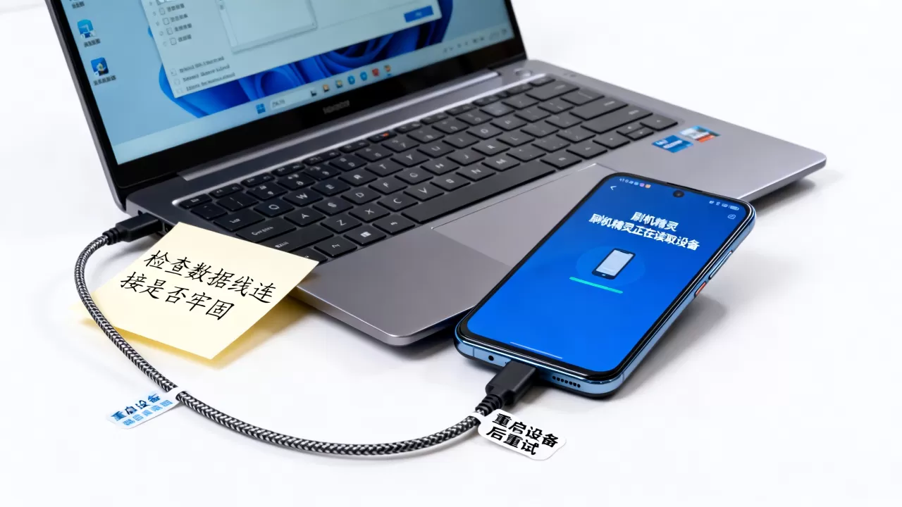 刷机精灵正在读取怎么办？刷机精灵无法读取设备