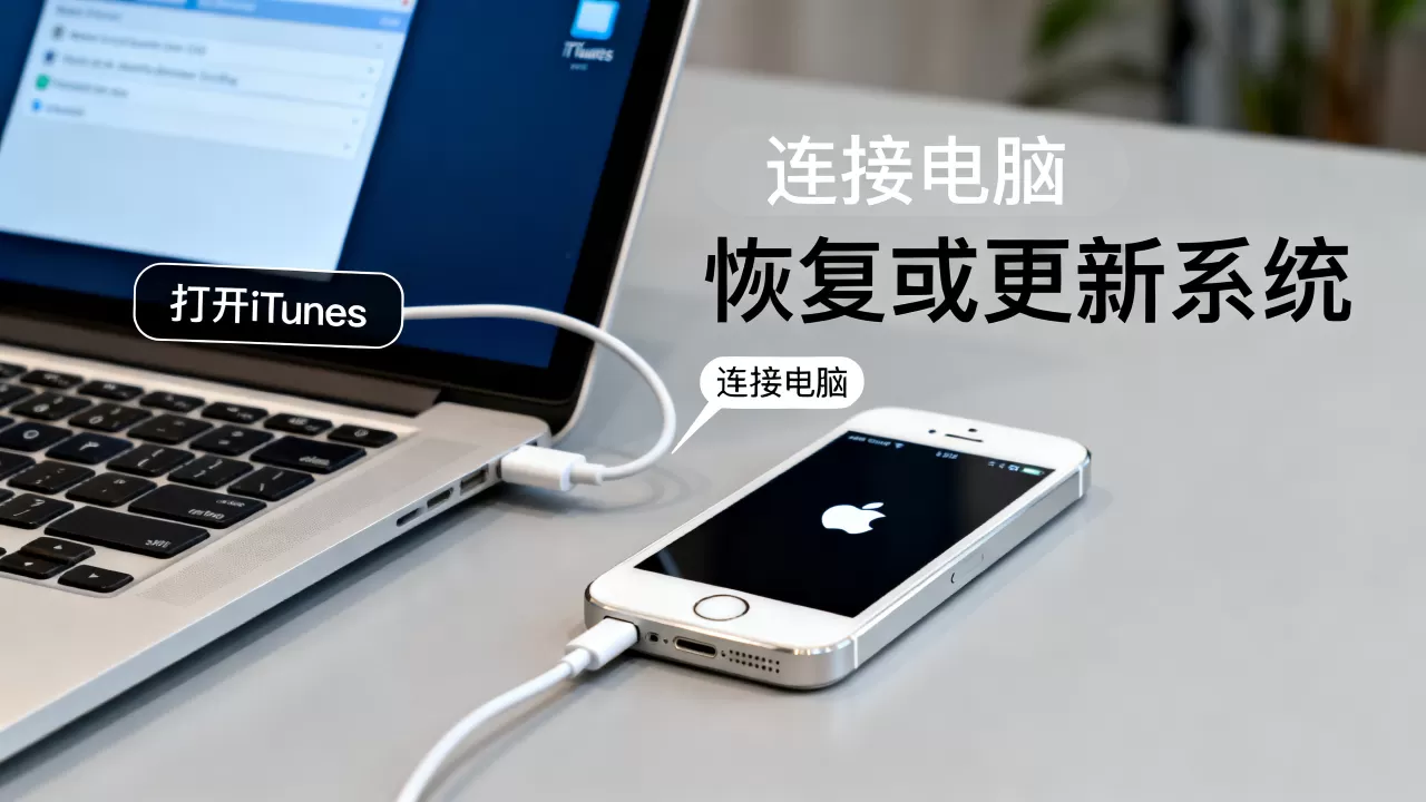 iphone5s白苹果重启怎么办，iphone5s白苹果重启解决方法