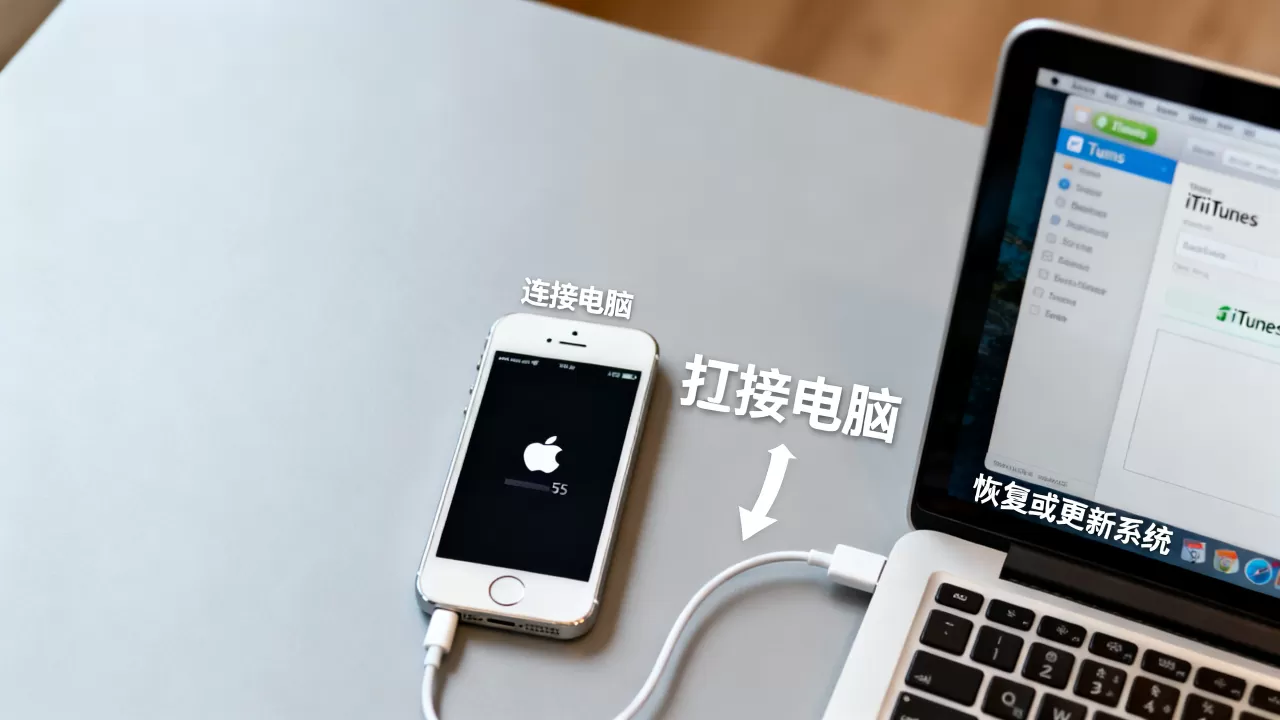 iphone5s白苹果重启怎么办，iphone5s白苹果重启解决方法