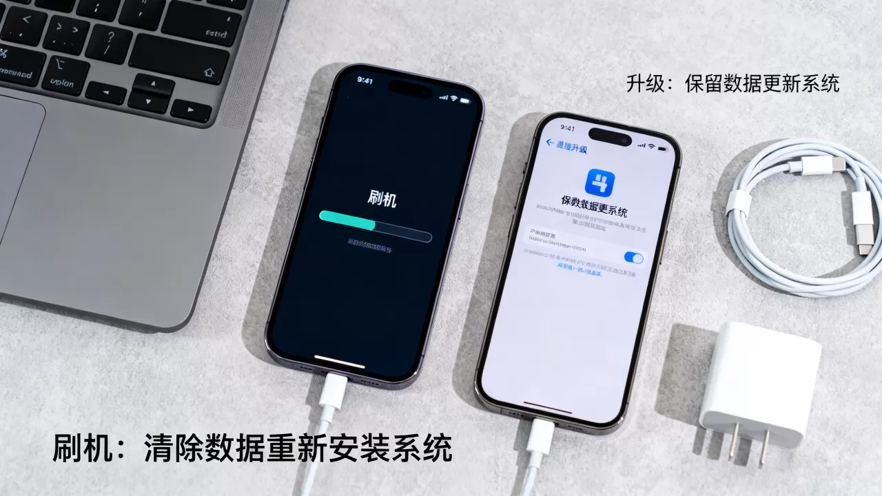 苹果刷机和升级区别是什么？苹果刷机升级区别