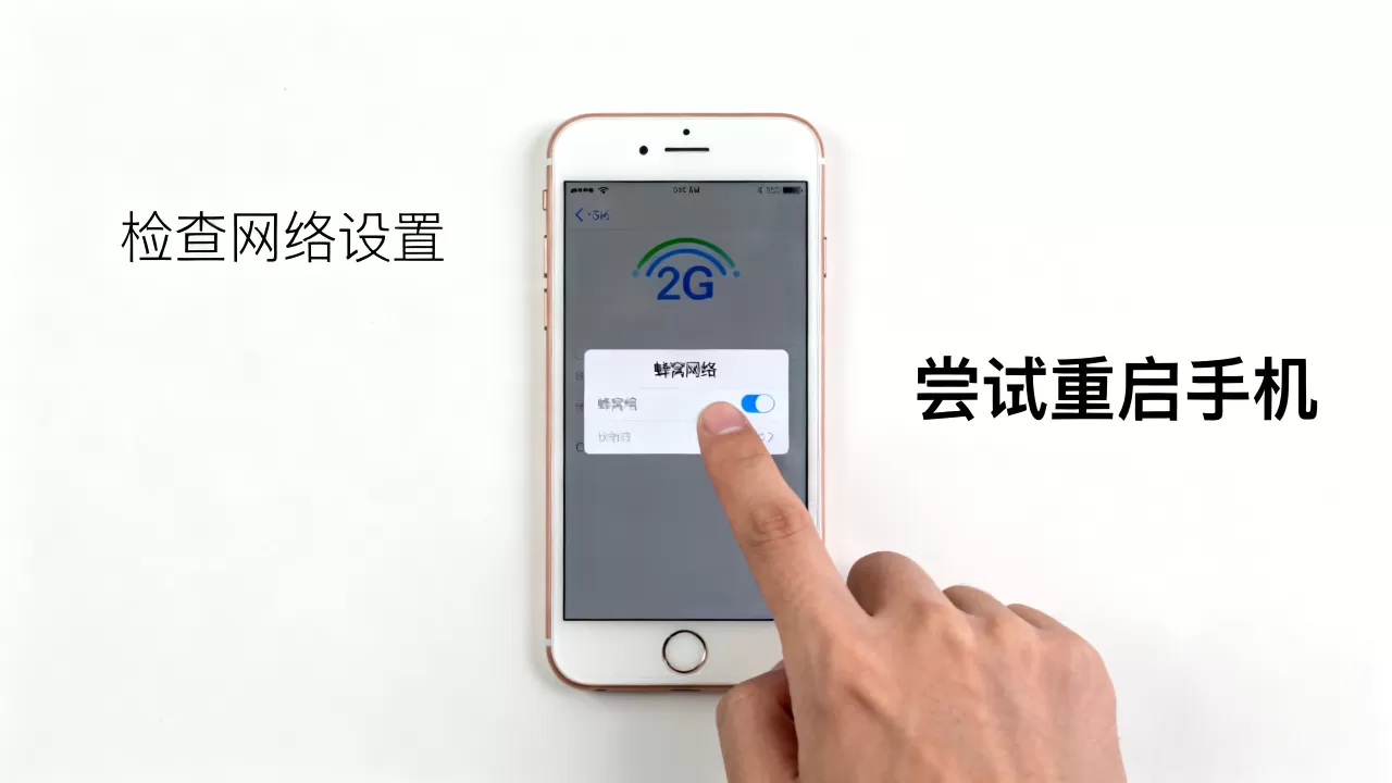 iphone6变2g，iphone6突然变成2g网络怎么办