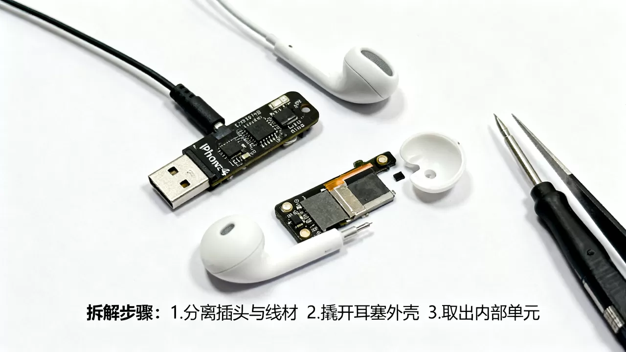 iphone4s耳机怎么拆?iphone4s耳机拆解教程 iphone4s耳机怎么拆?iphone4s耳机拆解教程