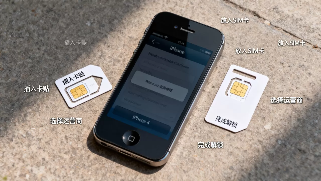 iphone4卡贴机怎么用？iphone4卡贴机解锁教程