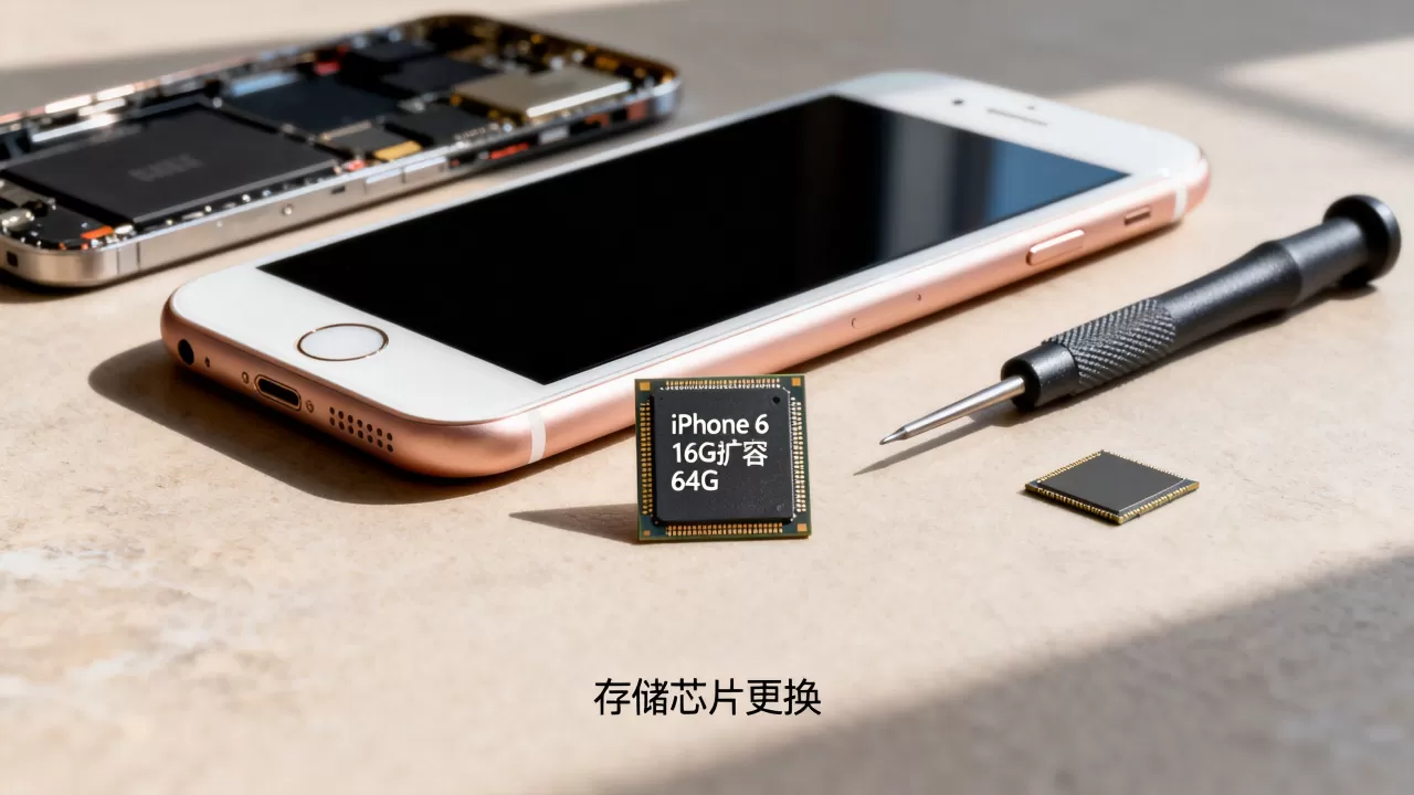 iphone6 16改64能改吗，iphone6 16g改64g