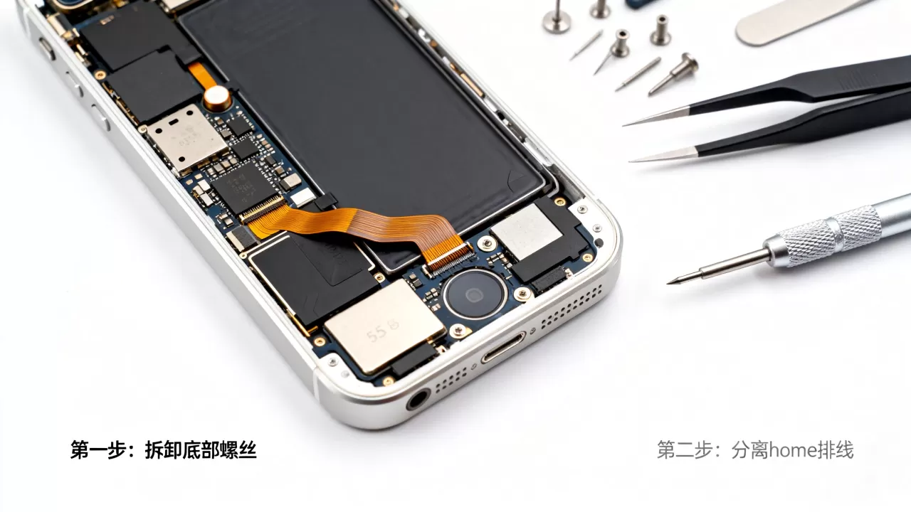 iphone5s home排线坏了怎么修,iphone5s home排线更换教程 iphone5s home排线坏了怎么修,iphone5s home排线更换教程