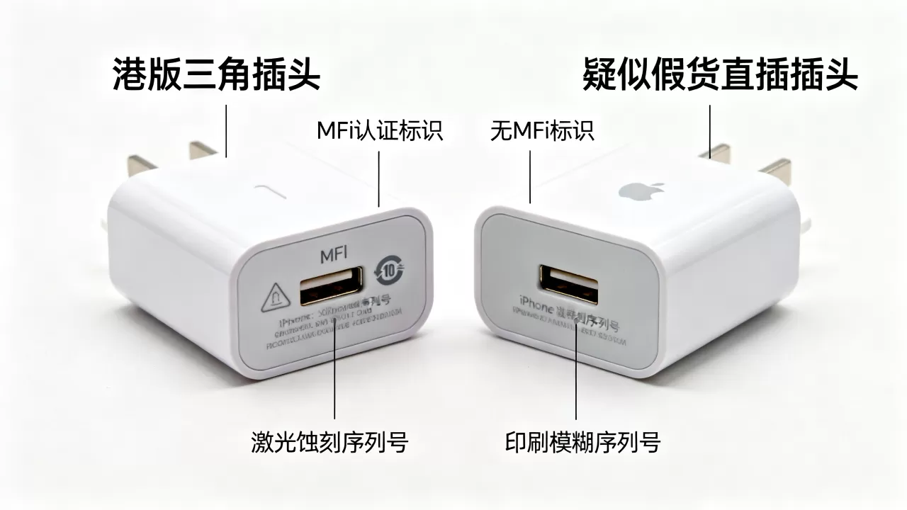 iphone港版充电器真假辨别,iphone充电器怎么查真假 iphone港版充电器真假辨别,iphone充电器怎么查真假