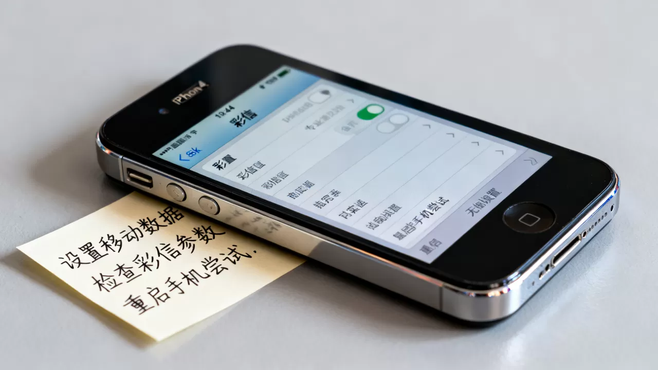 iphone4彩信设置移动，iphone4彩信无法发送怎么办