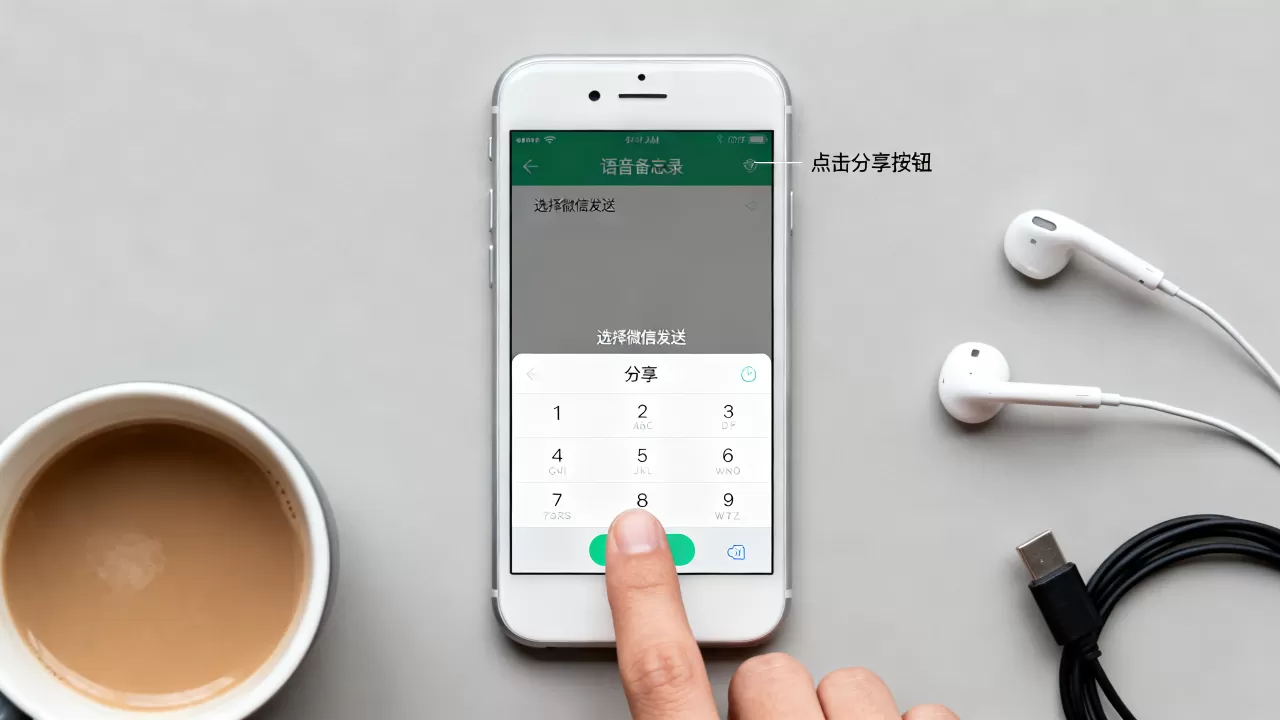 iphone语音备忘录怎么发送，iphone语音备忘录