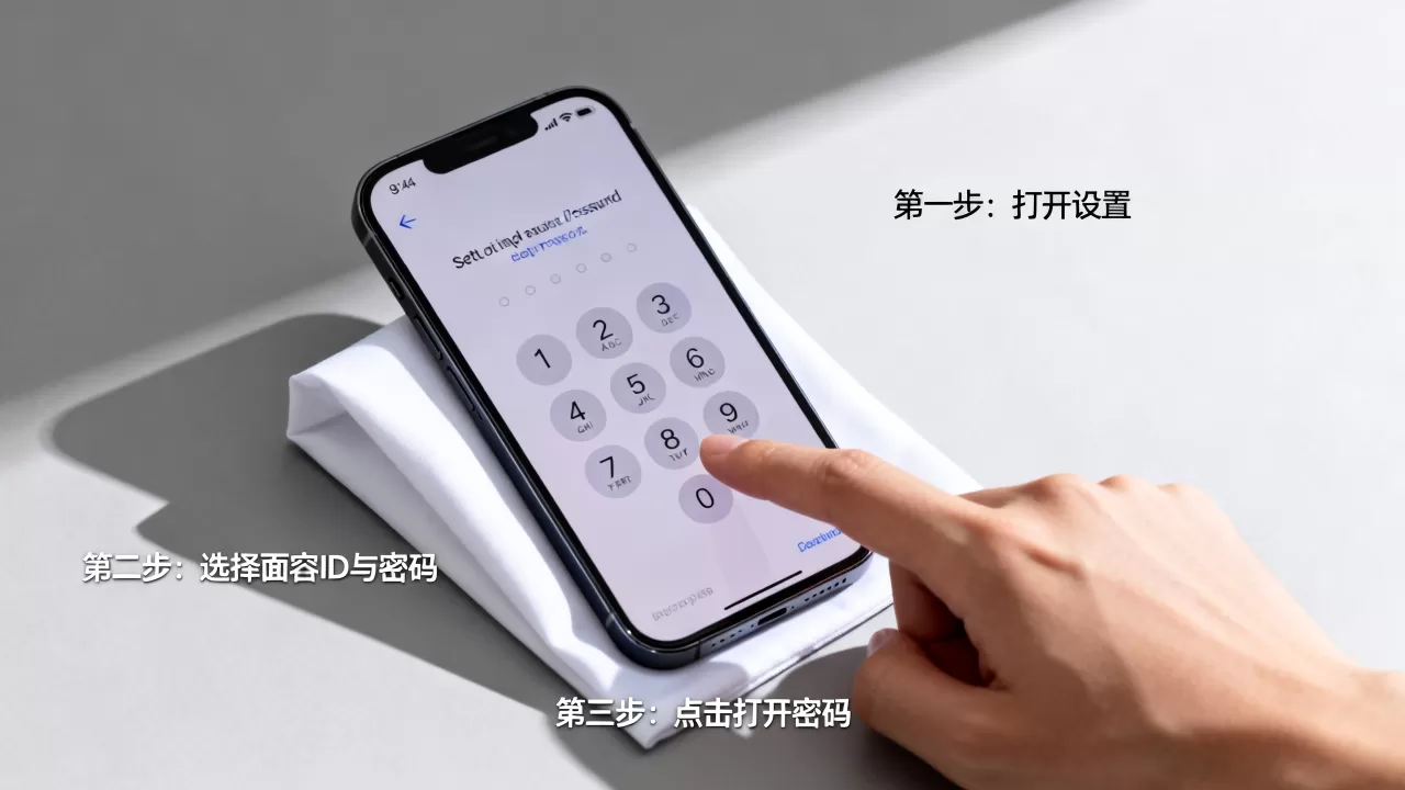 iphone怎么设置密码锁，iphone设置密码