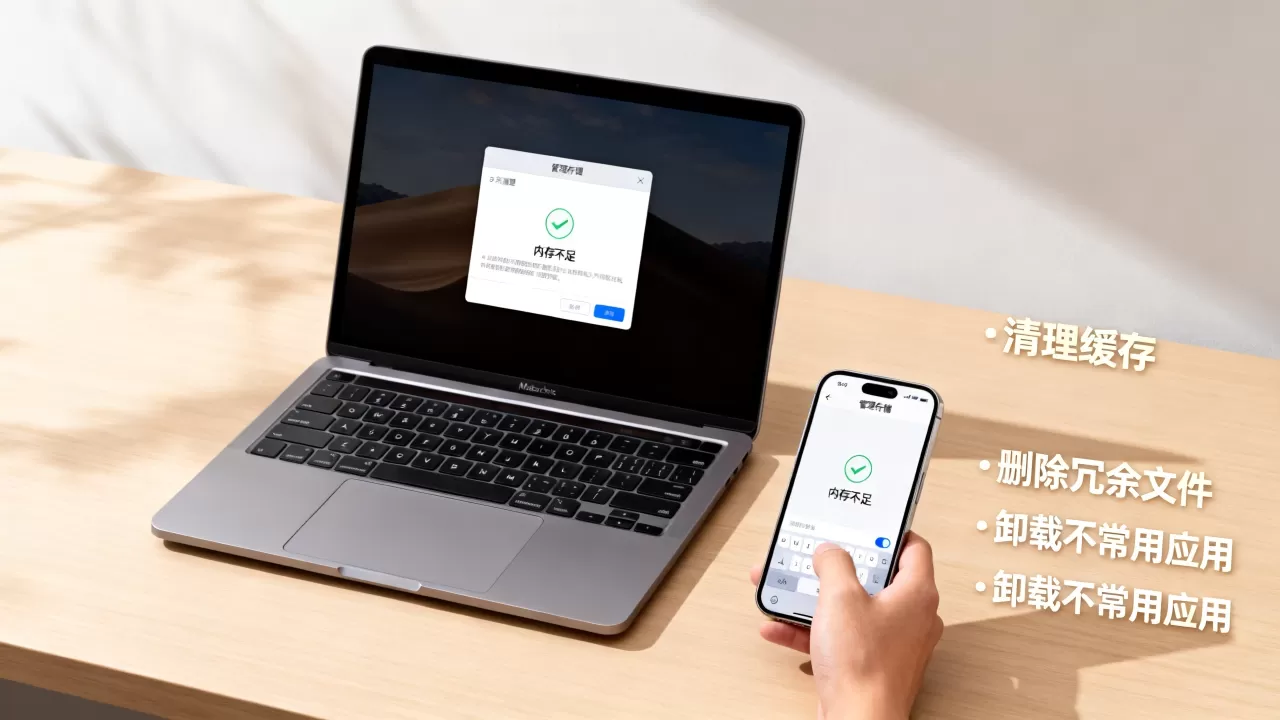 mac和iphone显示内存不足怎么办？mac iphone显示内存不足
