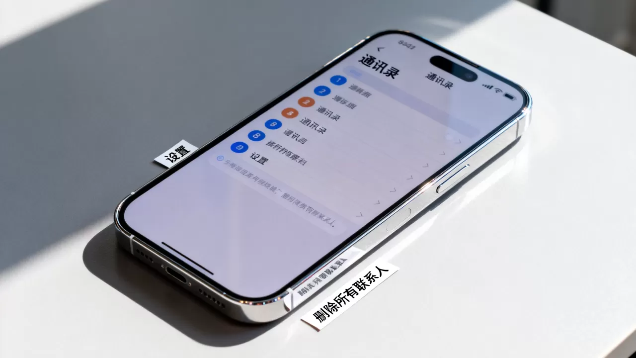 iphone通讯录如何清空，清空iphone通讯录