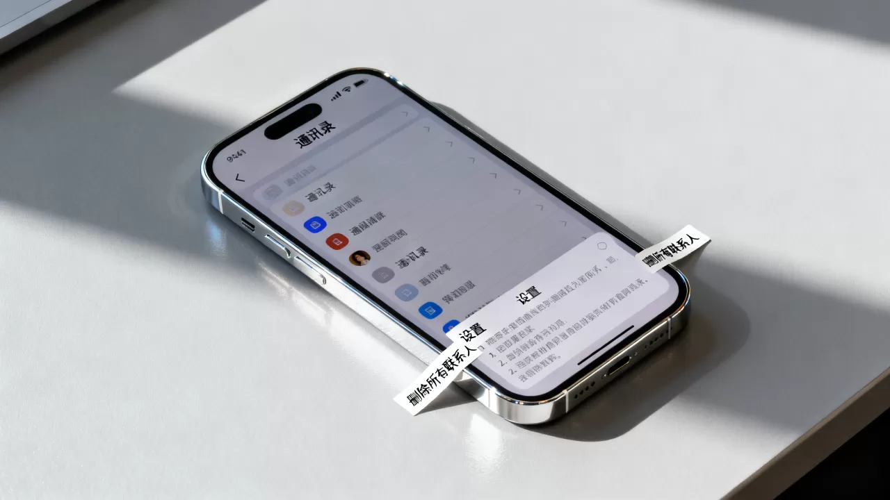 iphone通讯录如何清空，清空iphone通讯录