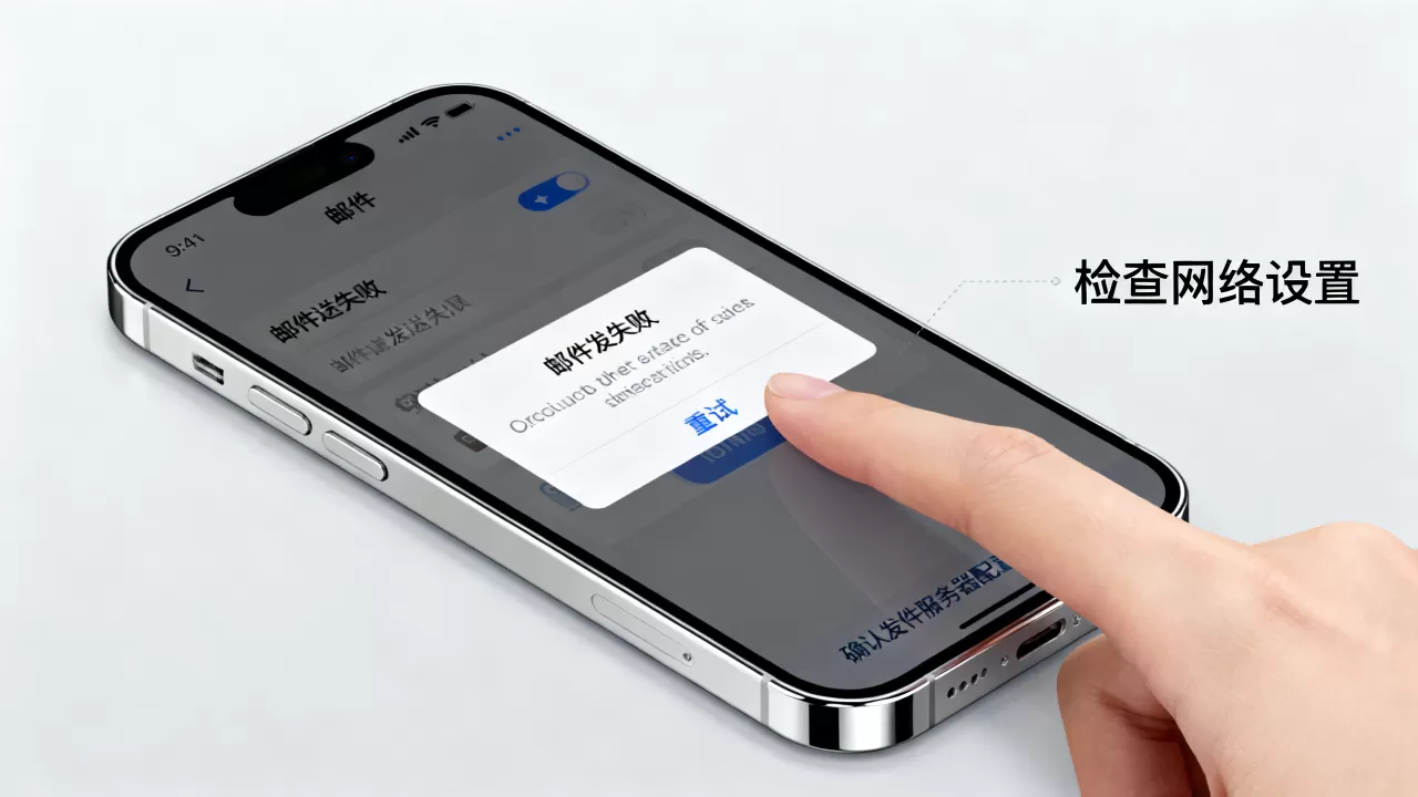 iPhone邮箱能收不能发怎么办？苹果手机邮件发送失败解决方法