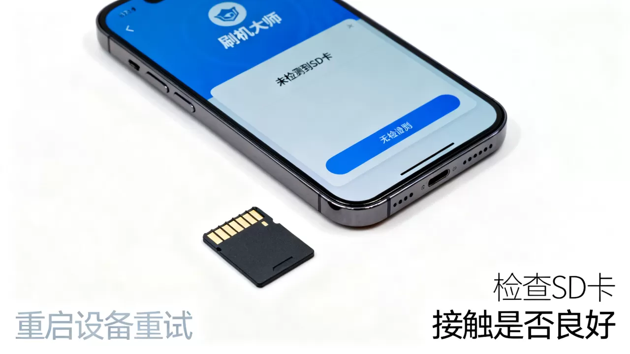 刷机大师找不到sd卡怎么办？刷机大师找不到sd卡
