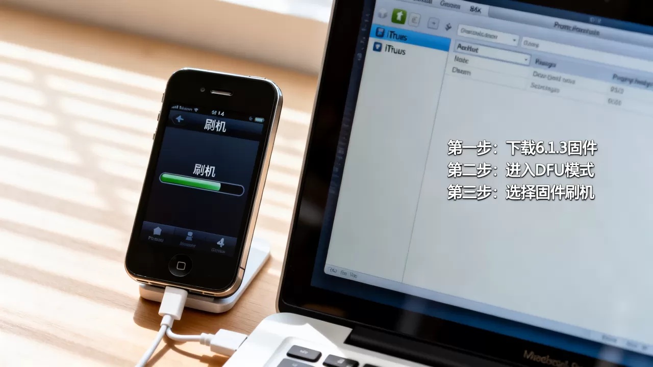 iphone4 6.1.3 刷机教程，iPhone4降级到6.1.3方法