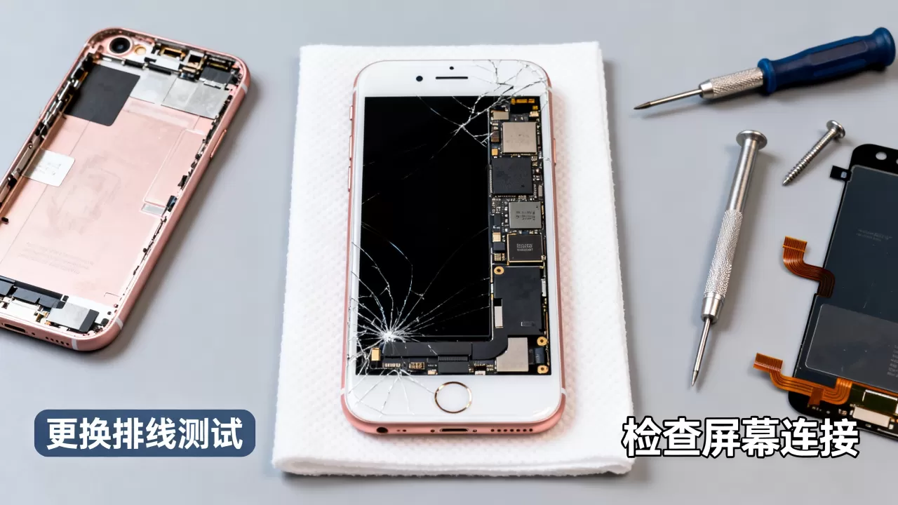 iPhone6S摔了黑屏怎么办，iPhone6S黑屏维修