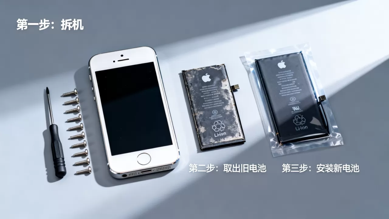 iphone5电池如何更换，iphone5换电池教程