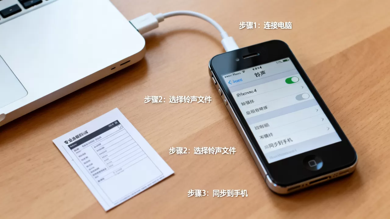 iphone4怎样设置铃声，iphone4手机自定义铃声教程