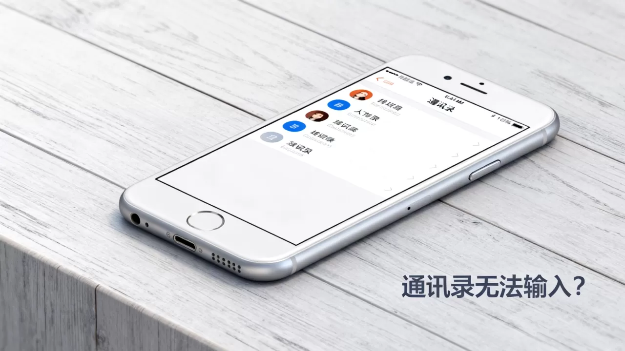 iphone通讯录不能打字怎么办？iphone通讯录无法输入