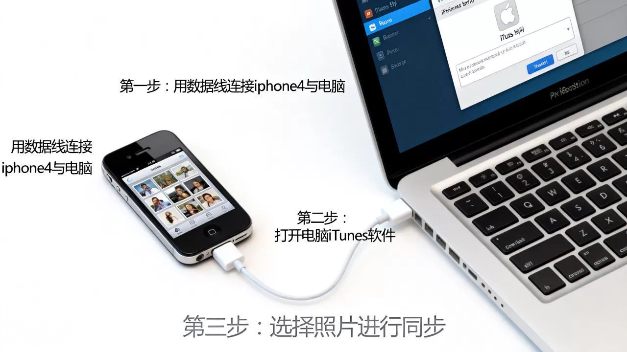 iphone4怎么导入照片，iphone4导入照片教程