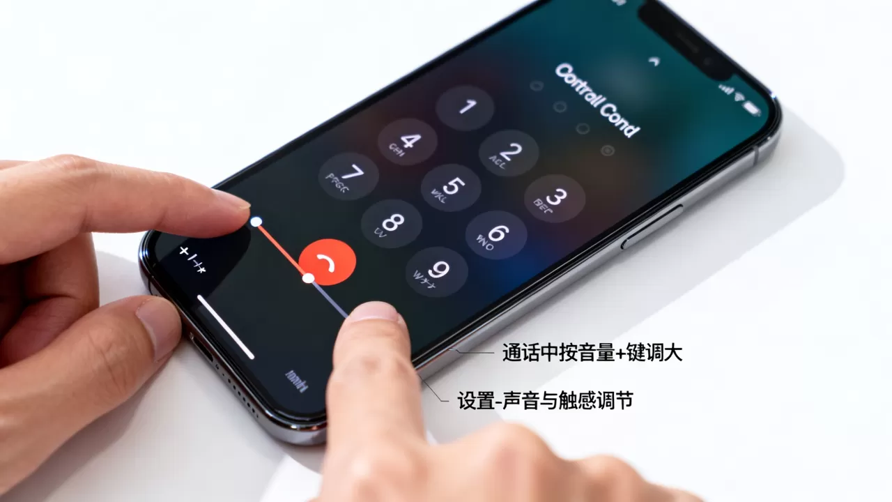 iphone通话没声音怎么调大音量，iphone通话音量调节