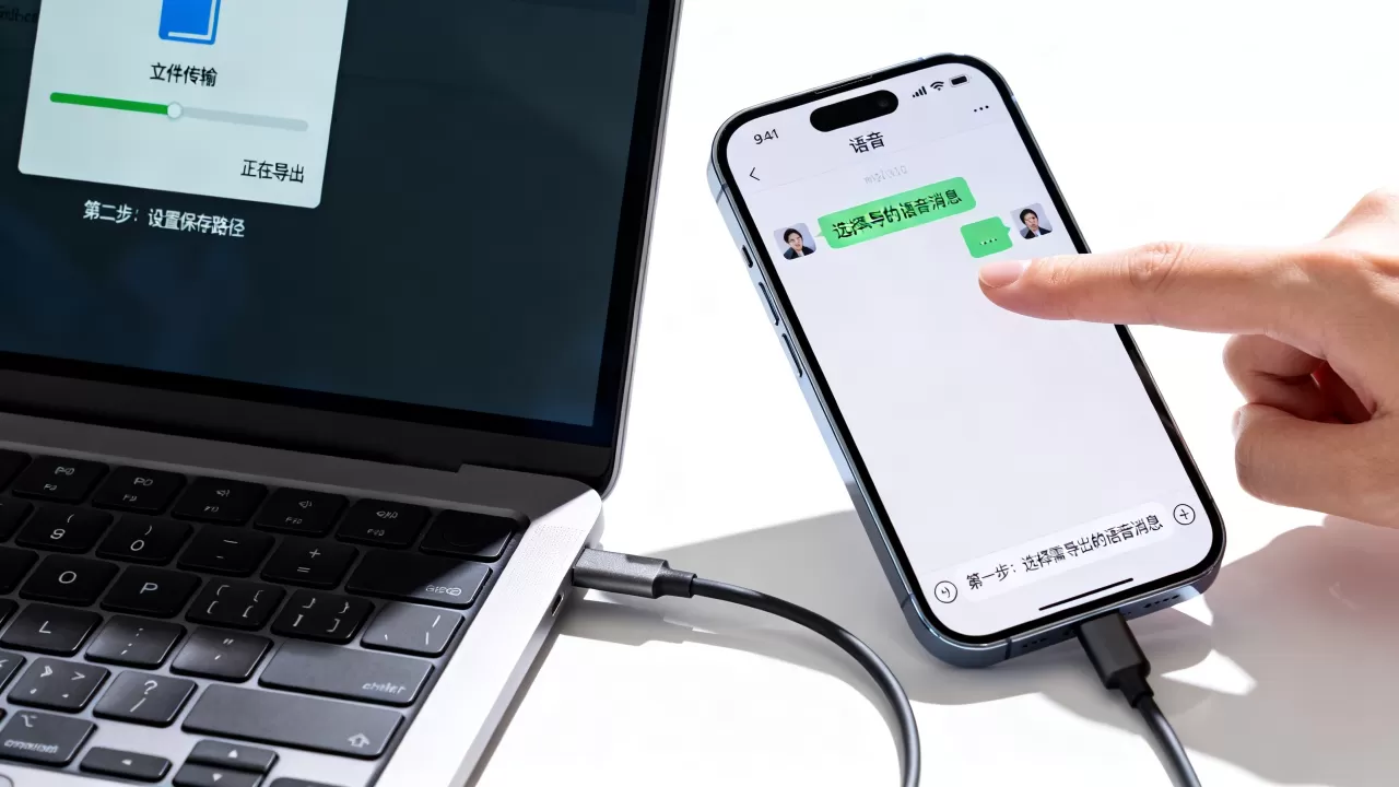 iphone微信语音如何导出，微信语音文件怎么保存到电脑