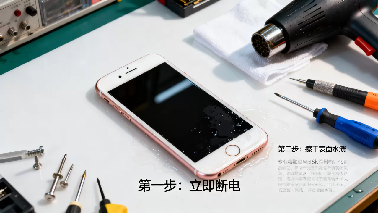 iphone6s进水黑屏怎么办，iphone6s进水黑屏维修