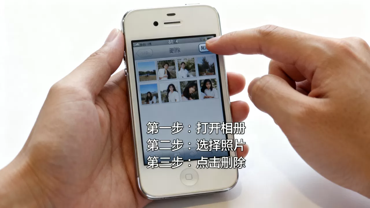 iphone4如何删除照片，iphone4删除照片步骤