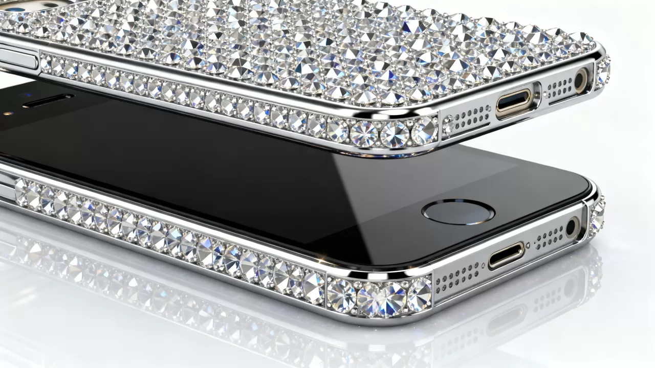 iphone5s镶钻，iphone5s手机壳镶钻水钻