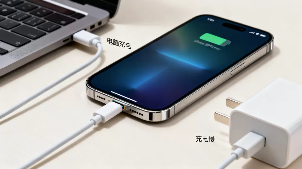 iPhone只能用电脑充电吗？iPhone充电慢怎么办
