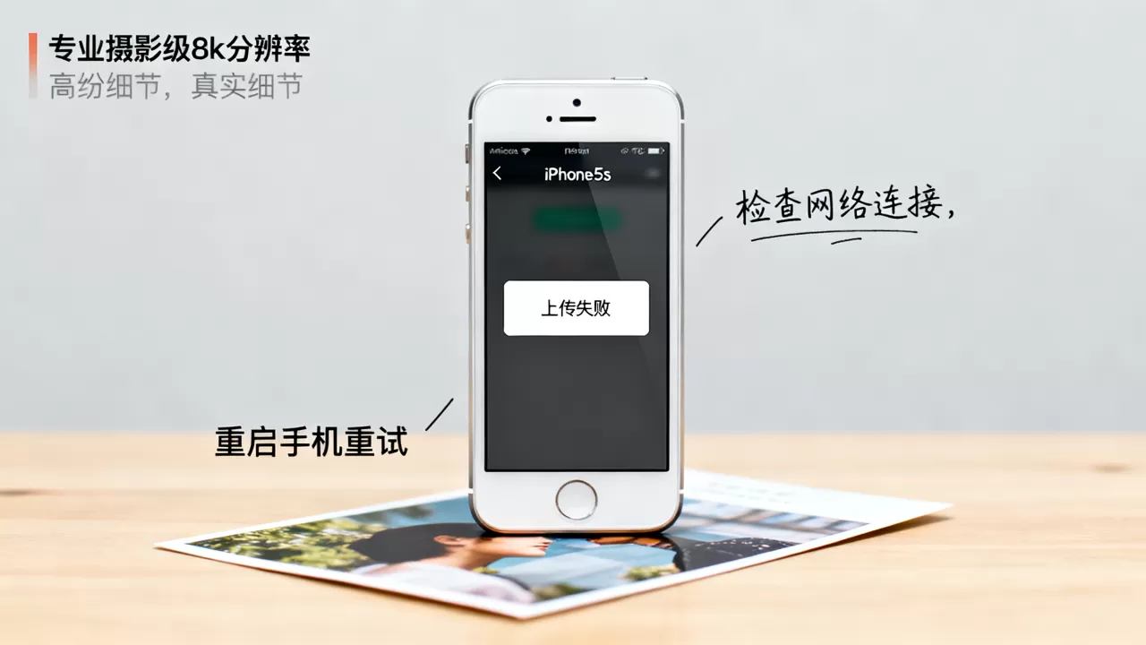 iphone5s上传照片失败怎么办，iphone5s上传照片