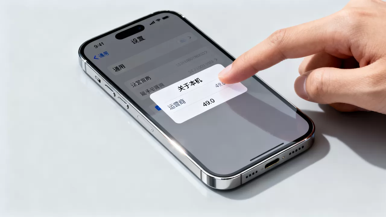 iphone怎么升级运营商，iphone升级运营商方法