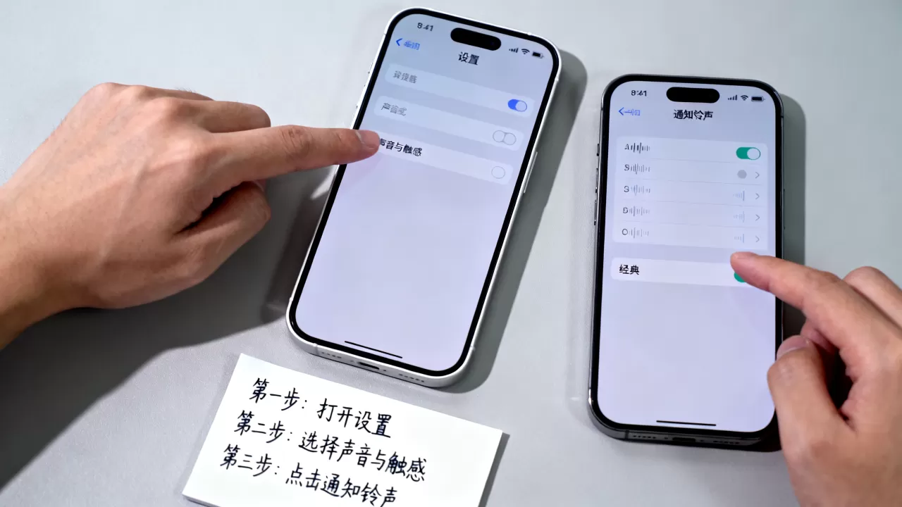 iphone怎么改通知声音，苹果手机修改通知铃声教程
