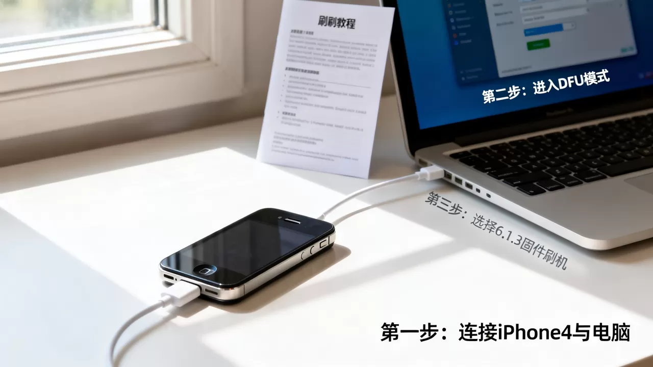 iphone4刷机6.1.3失败怎么办？苹果4刷机教程及系统升级方法