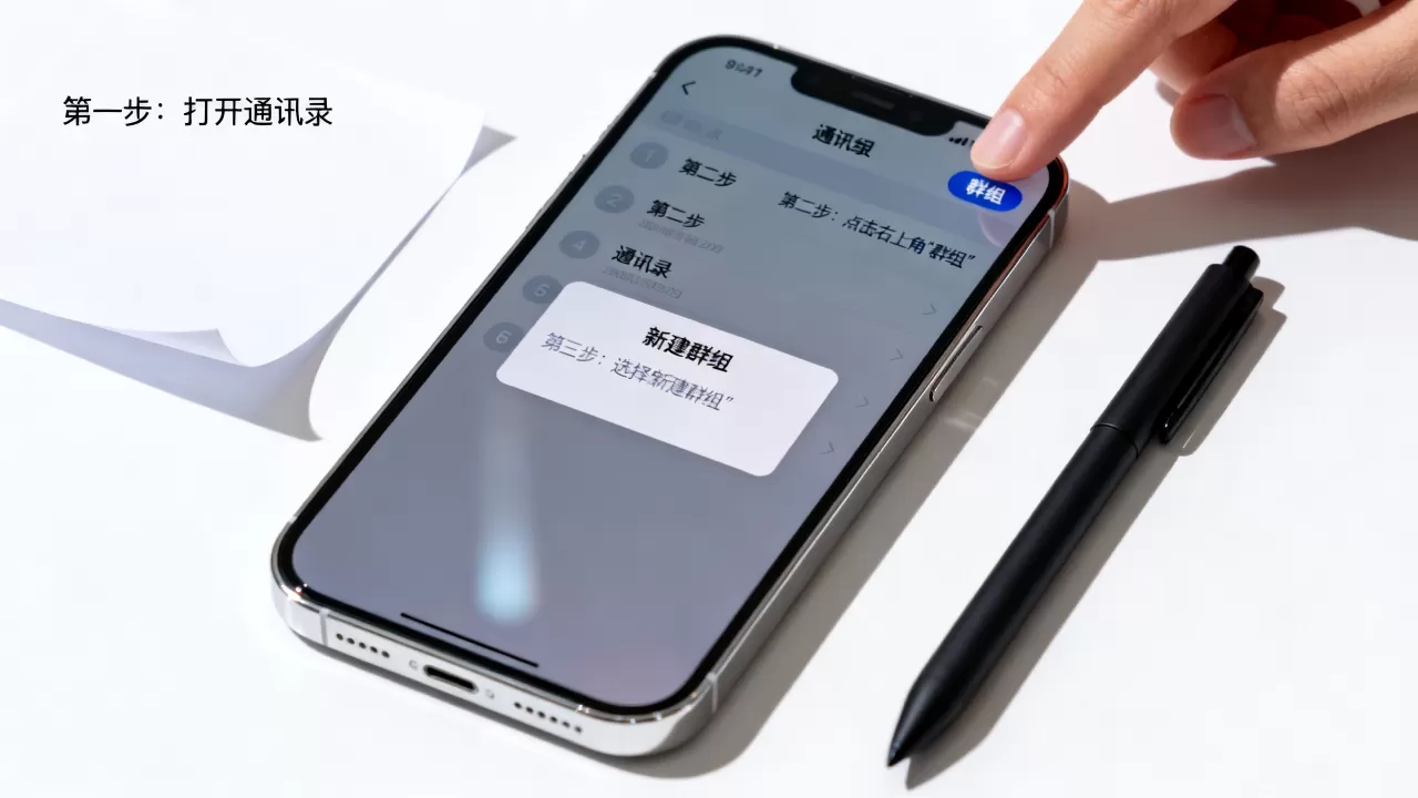 iphone通讯录怎么群组，iphone通讯录如何创建群组
