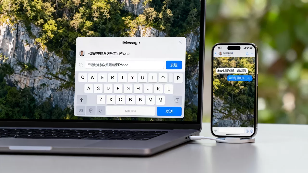 iPhone在电脑上发短信，如何在电脑端给iPhone发短信