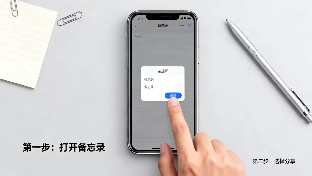 怎么分享iphone备忘录，iPhone备忘录如何分享给别人