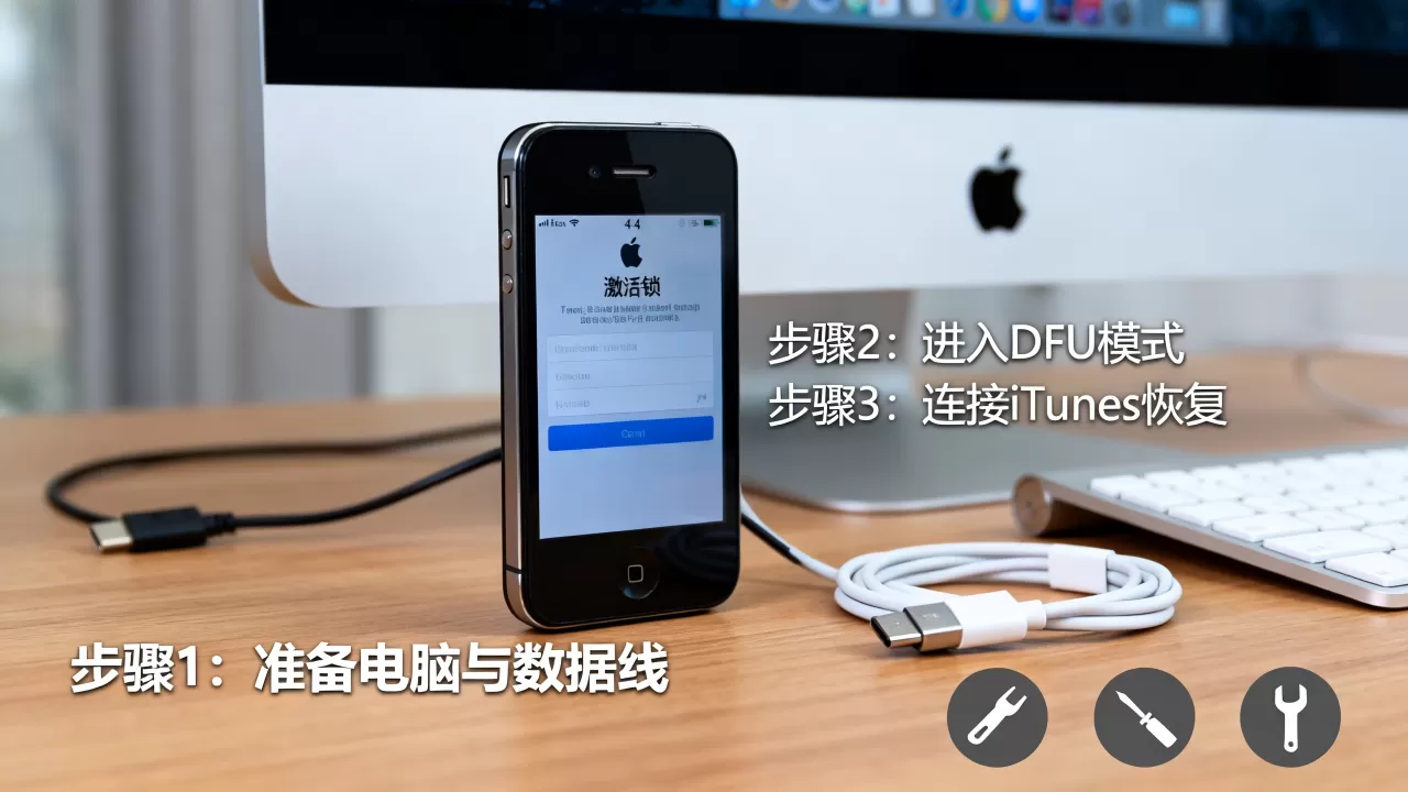iphone 4跳过激活锁教程，iphone 4激活锁怎么解除