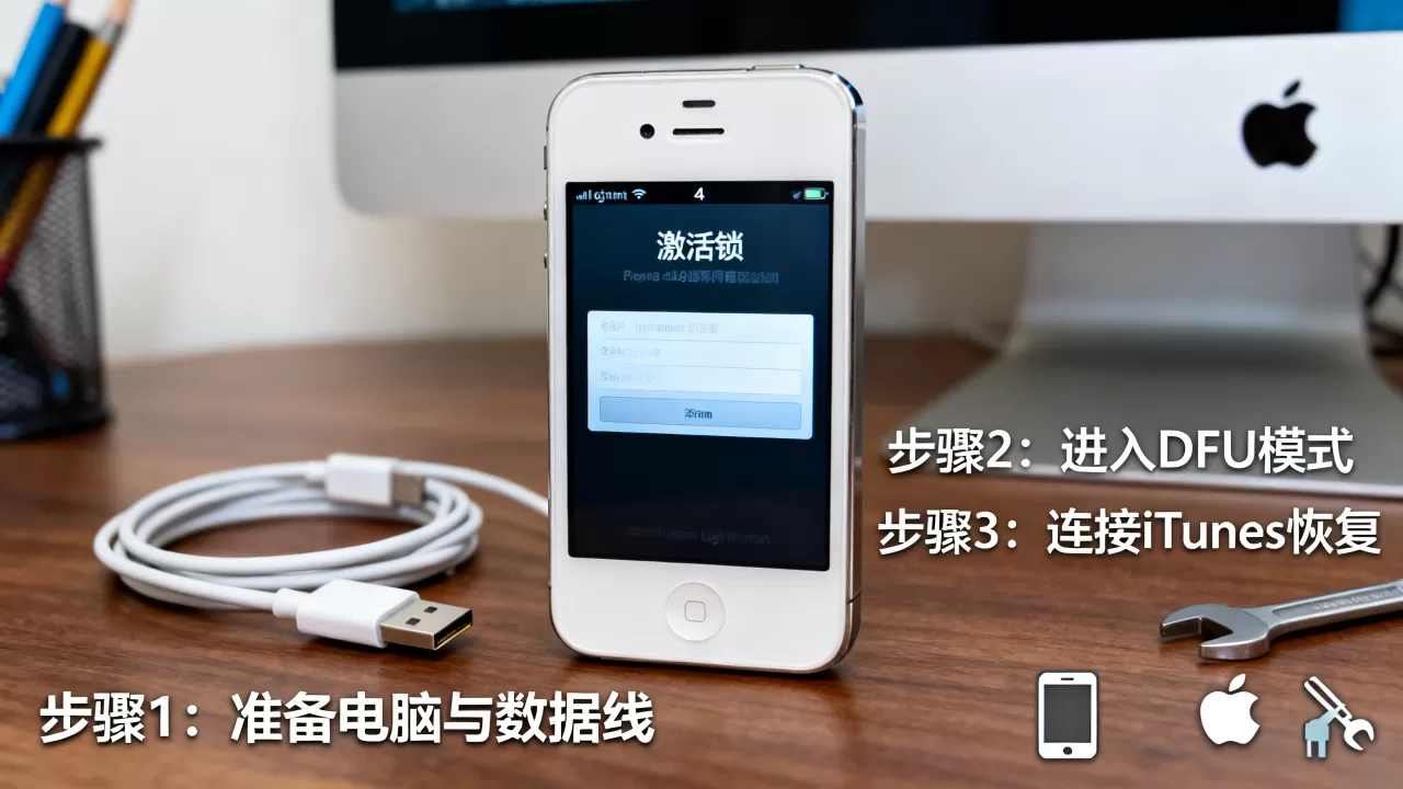 iphone 4跳过激活锁教程，iphone 4激活锁怎么解除