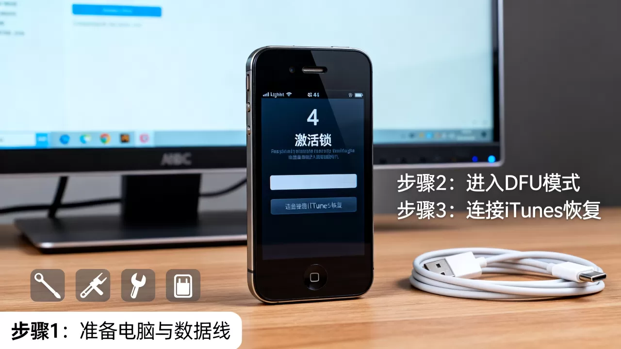 iphone 4跳过激活锁教程，iphone 4激活锁怎么解除